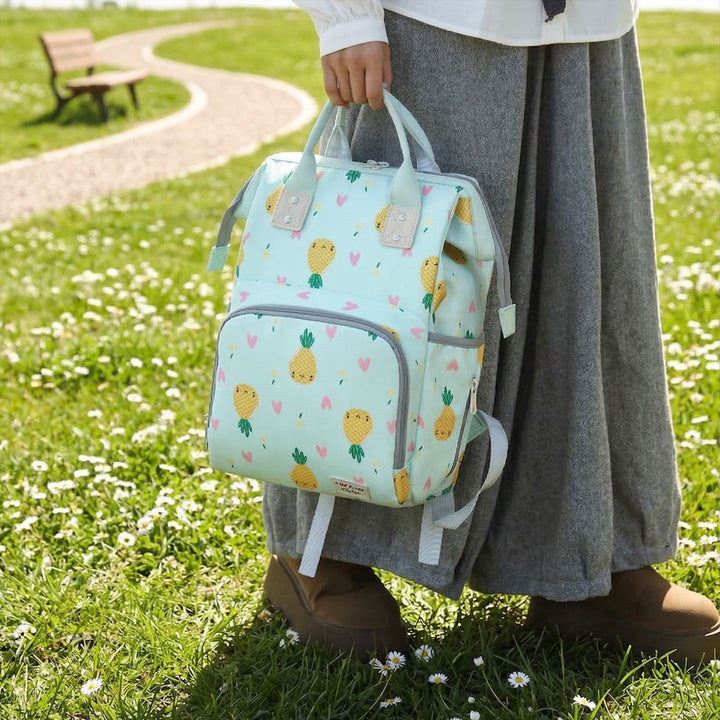 Playful Pineapple Print Diaper Backpack Kalsten