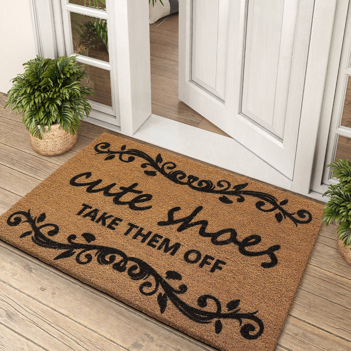 Unisex Leaf Pattern Entrance Mat Kalsten