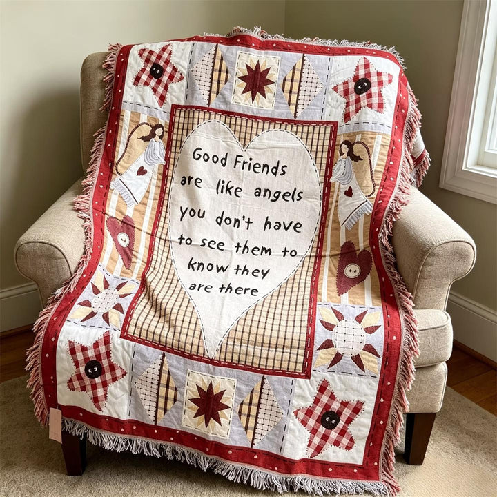 Inspirational Quilted Throw Blanket