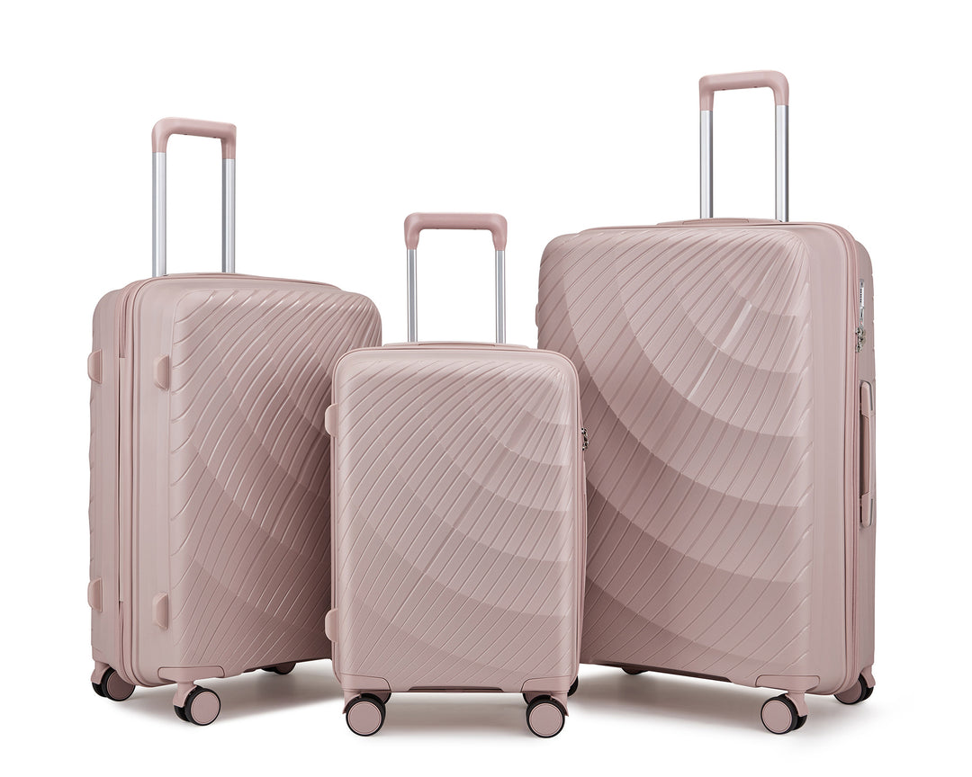 Unisex Premium Textured Hard Shell Luggage Set Kalsten