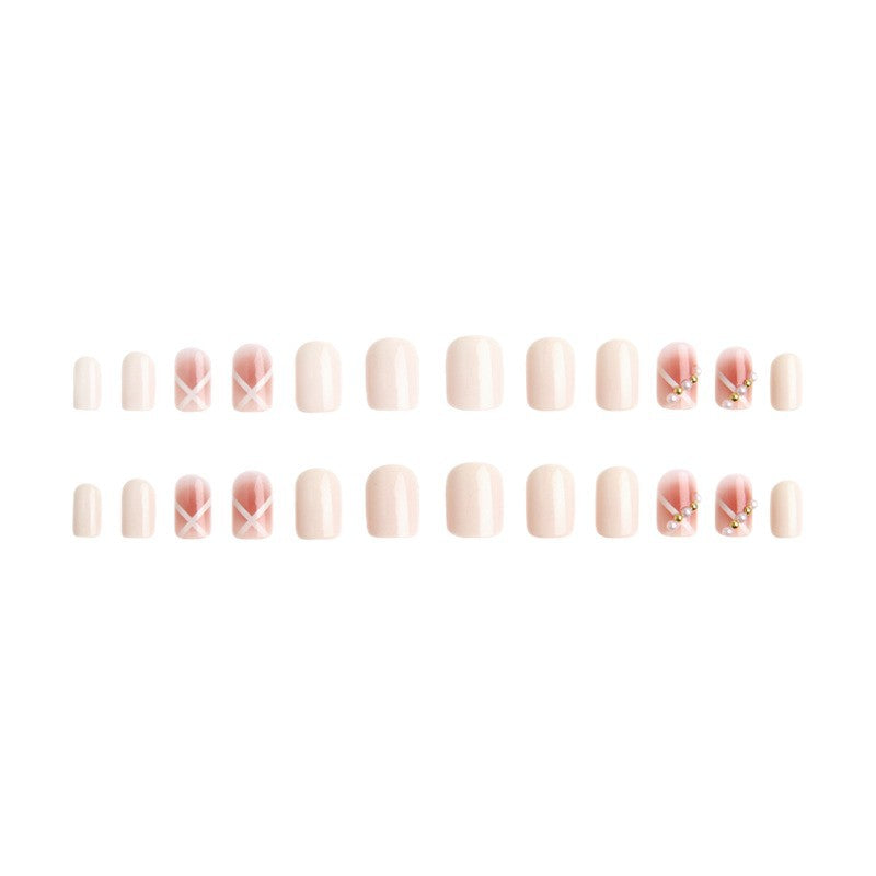 Acrylic nail set with elegant and playful design Kalsten
