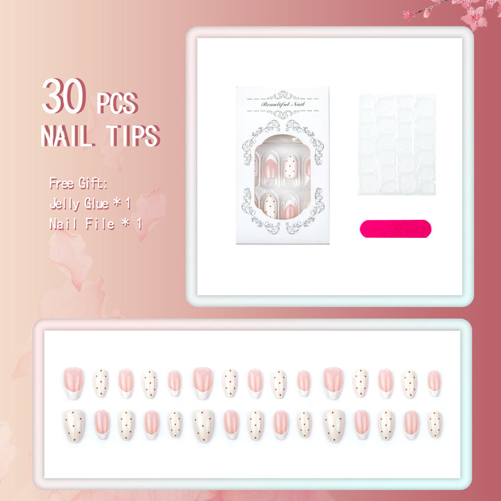 Elegant French Tip Press-On Nail Set