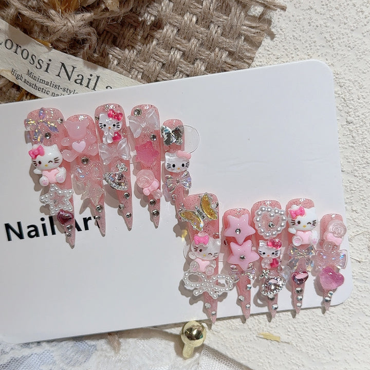 Cute Character-Themed Nail Art Set