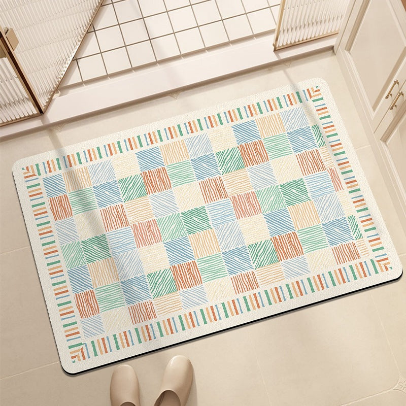 Artistic Patterned Bath Mat