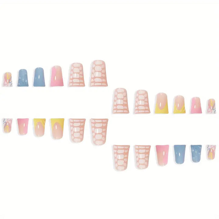 Creative Drip Effect Press-On Nails Kalsten