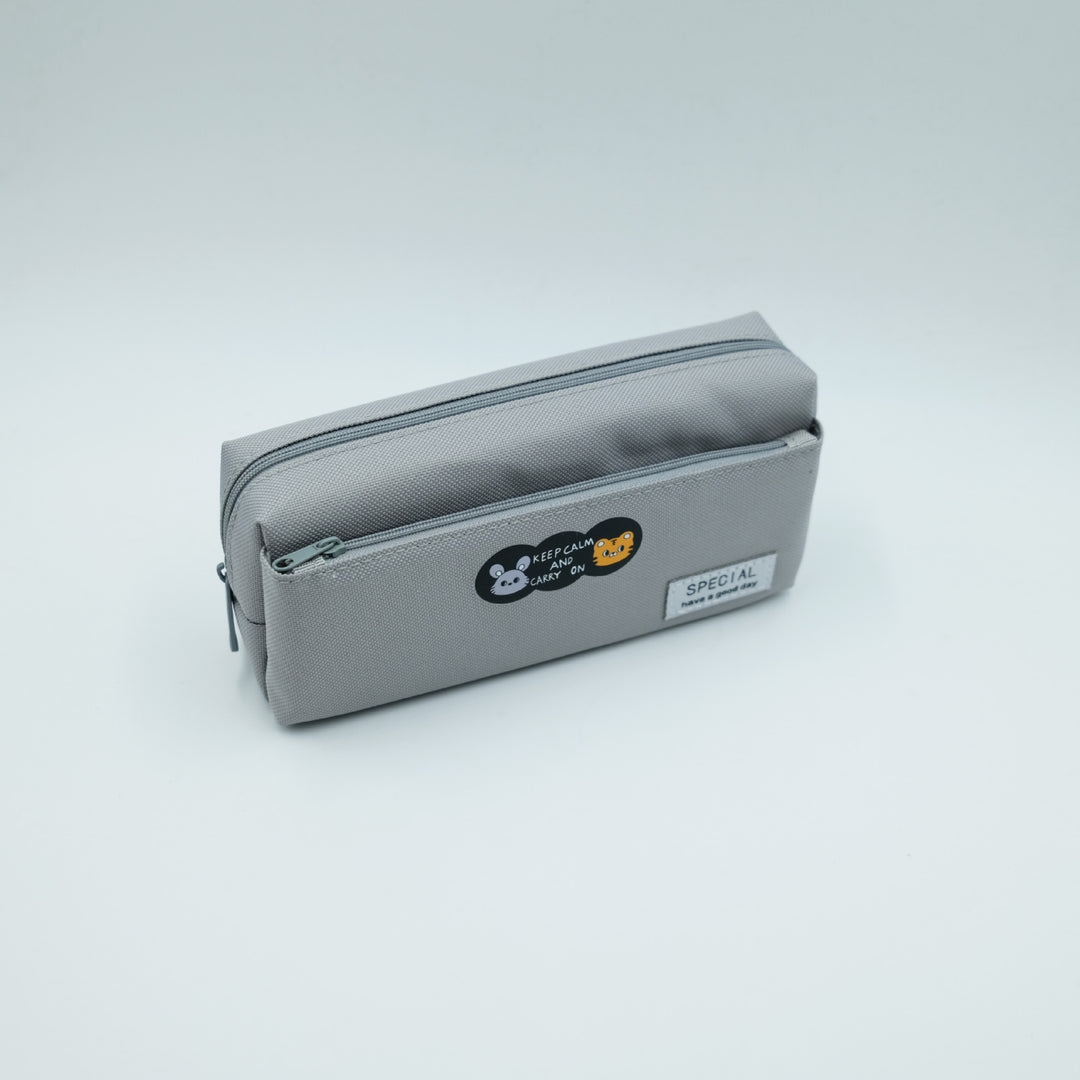Fun Character Multi-Zipper Pencil Case