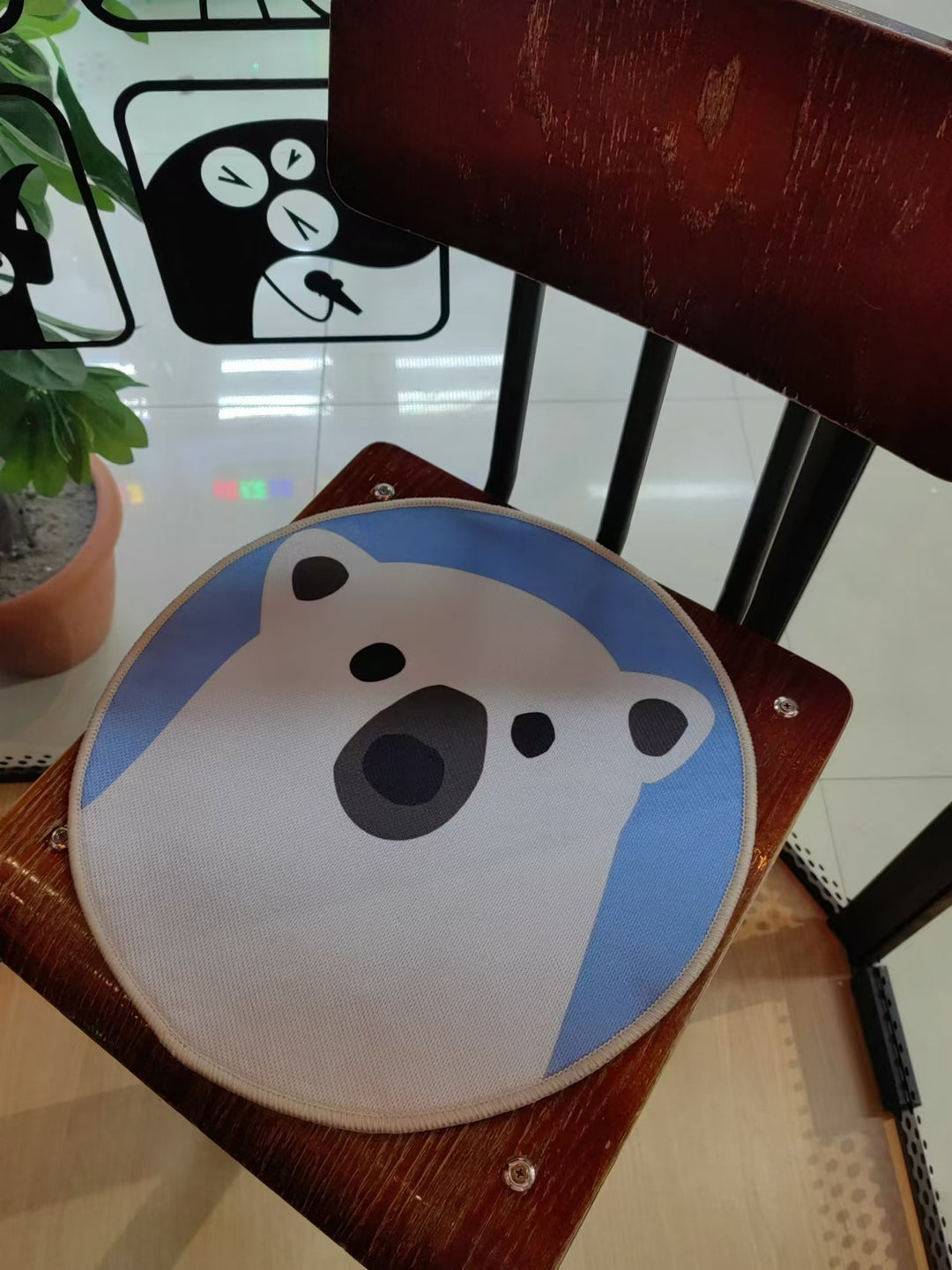 Round Cushioned Floor Mat Kalsten