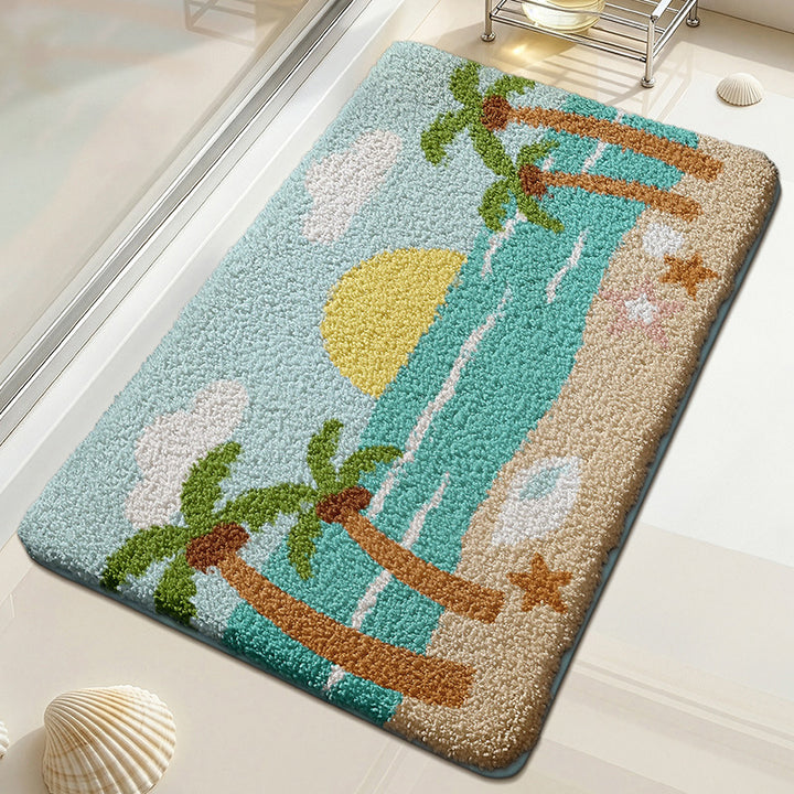 Beach-Themed Bath Mat Kalsten