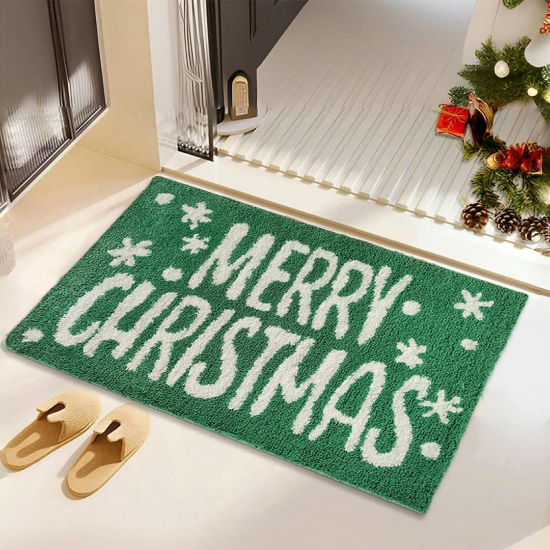 Plush Polka Dot Bath Mat Kalsten