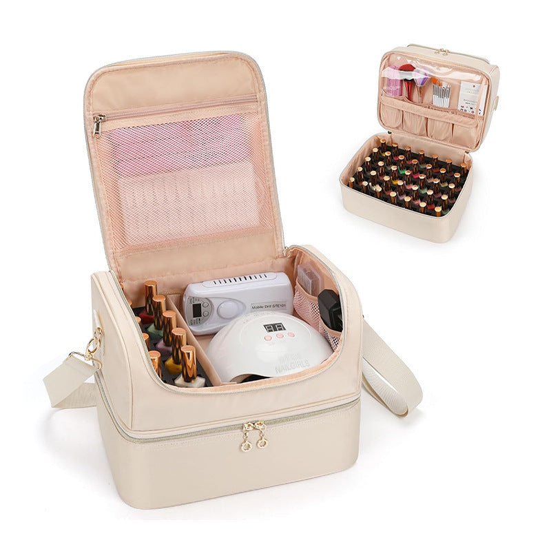 Cosmetic organizer bag with multifunctional compartments Kalsten