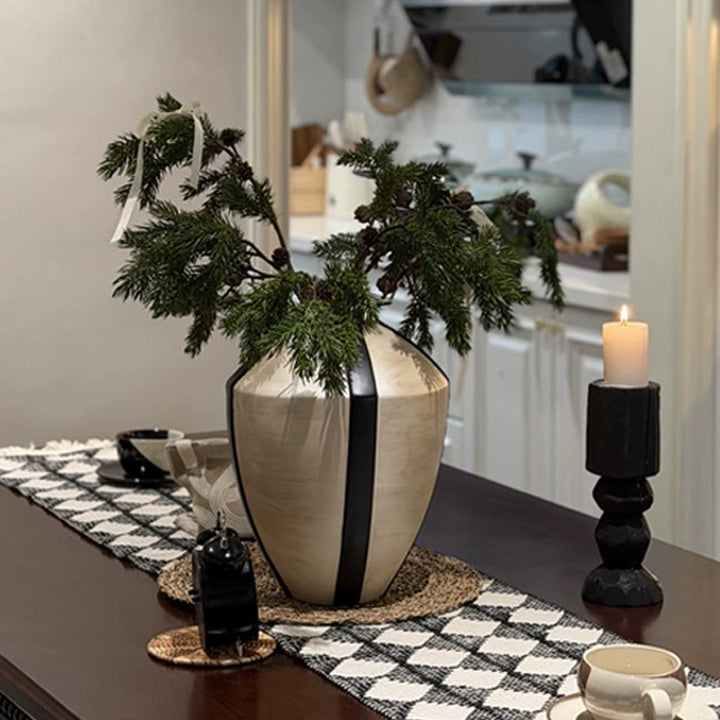 Elegant Geometric Decorative Vase