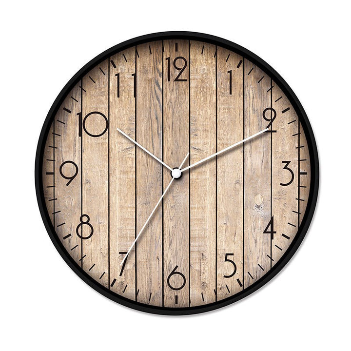 Wall clock with wood look Kalsten