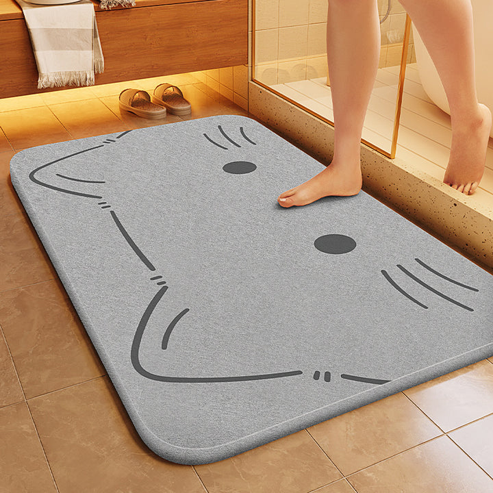 Cute Panda-Themed Plush Bath Mat