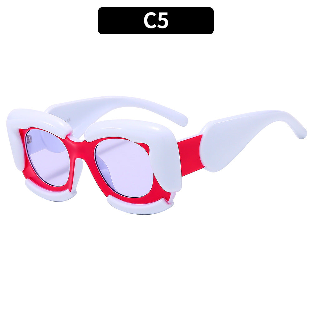 Fashion-Forward Futuristic Shield Sunglasses