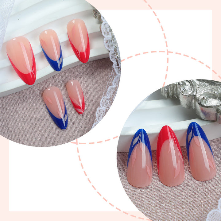 Press-On Nail Art Set with Elegant Gradient Design Kalsten