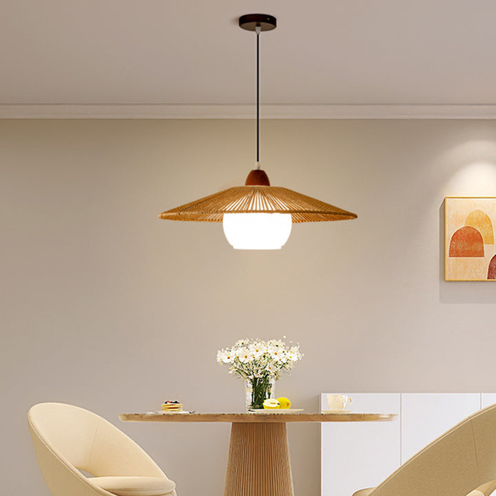 Artistic Bamboo Pendant Light