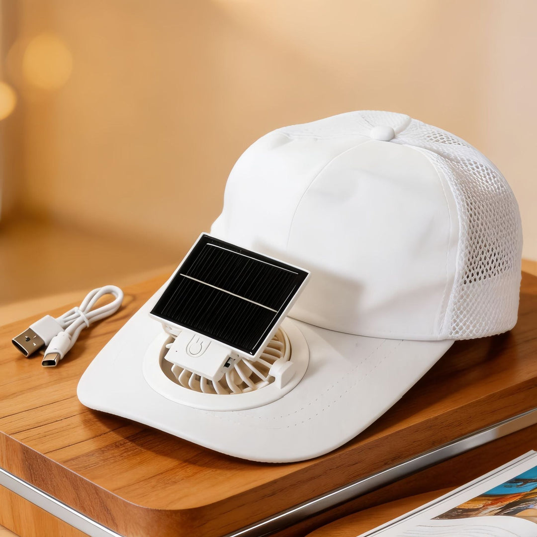 Ladies Cooling Cap with Integrated Solar Fan Kalsten