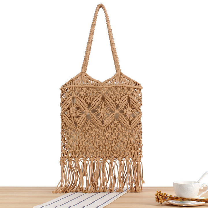 Hand-knotted Macrame Tote Bag Kalsten