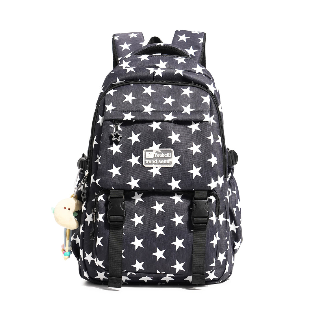 Stylish Star-Embellished Casual Backpack Kalsten