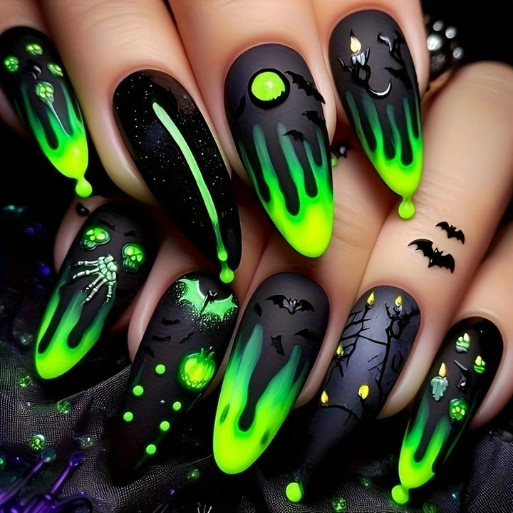 Halloween-Themed Nail Art