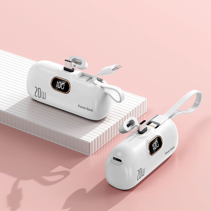 Power bank with integrated charging cable Kalsten