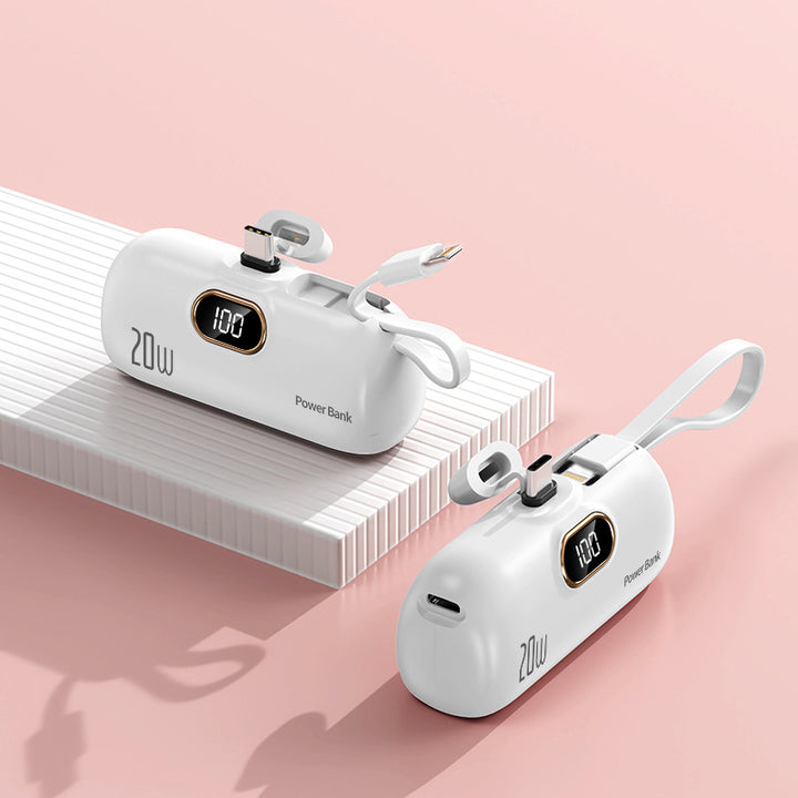 Power bank with integrated charging cable Kalsten