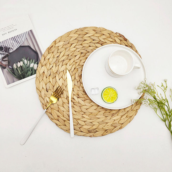 Rustic Round Weaving Coaster Kalsten