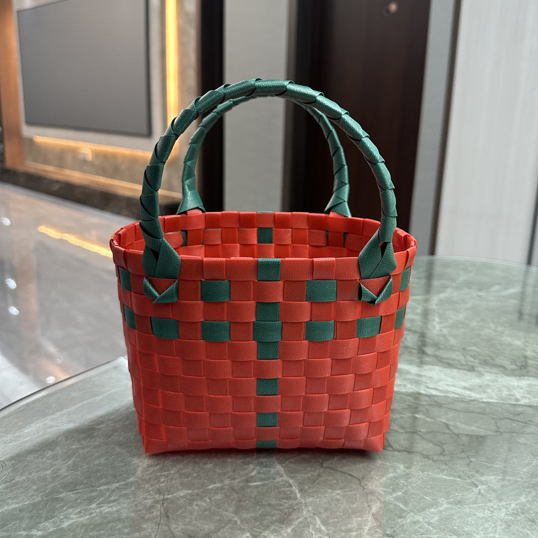 Playful and Colorful Basket Bag Kalsten