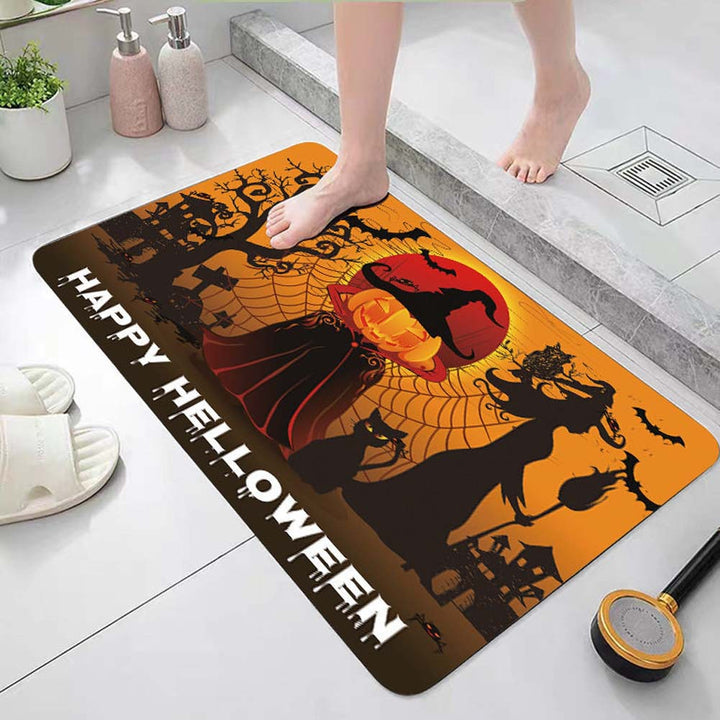 Halloween Theme Decorative Bath Mat