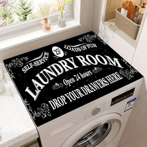 Decorative Laundry Room Counter Mat