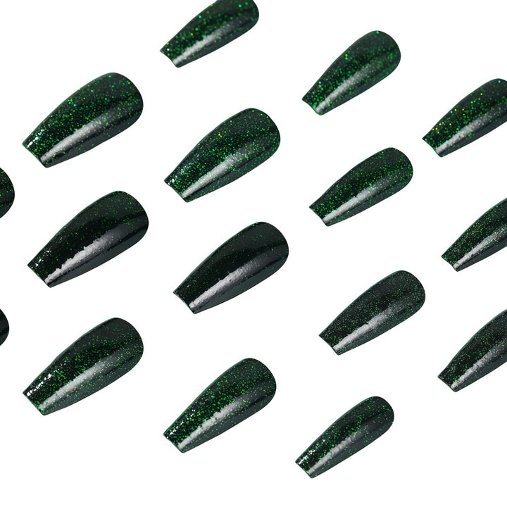 Shiny artificial nails with sparkling accents Kalsten
