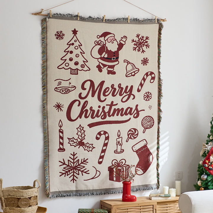 Festive Character-Themed Throw Blanket