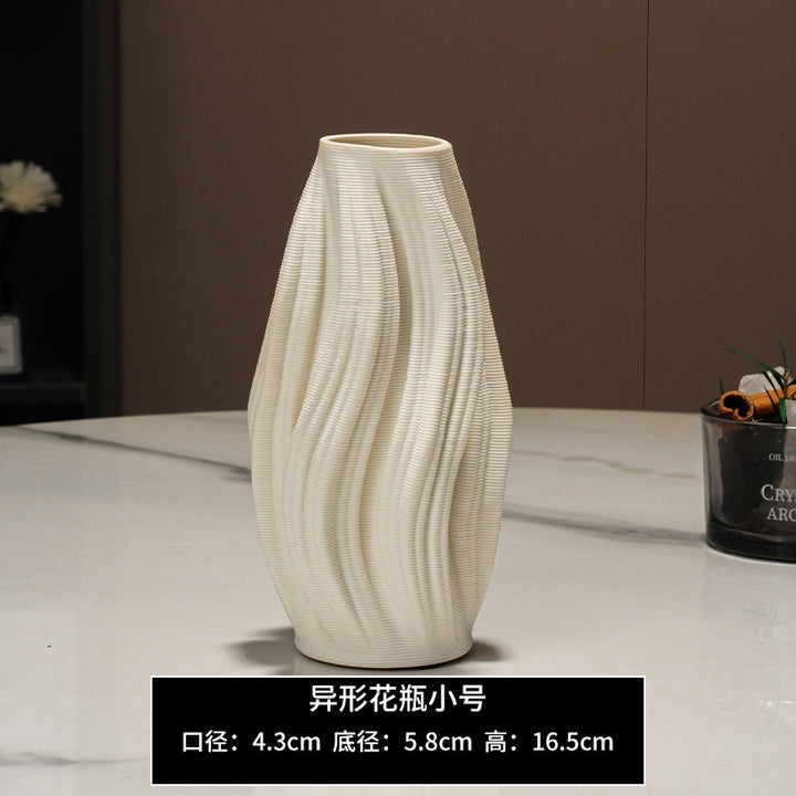 Artistic Wavy Ceramic Vase