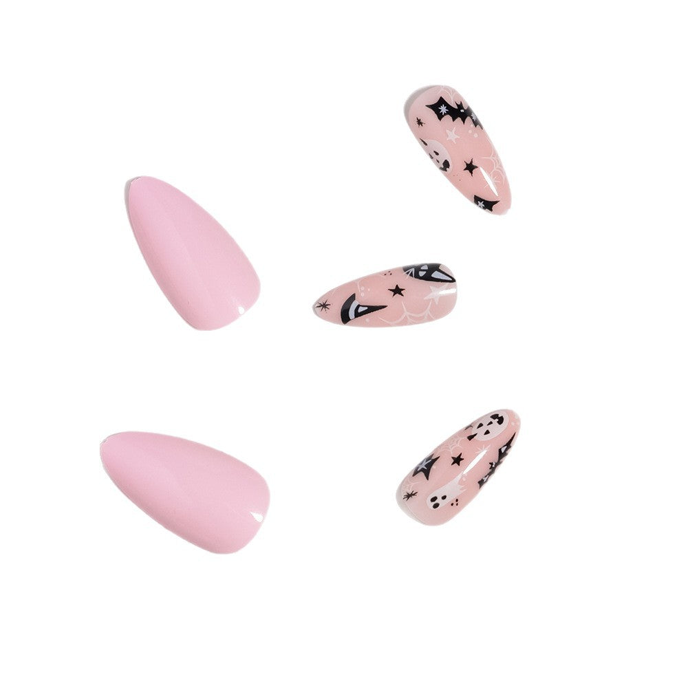 Artistic Halloween-Themed Press-On Nail Design Kalsten