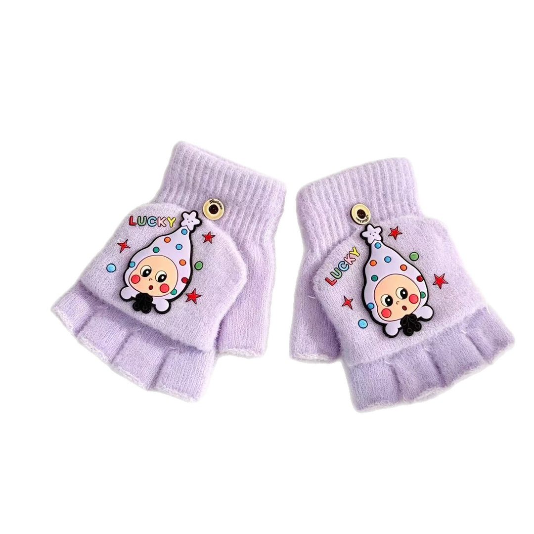 Playful Cartoon Fingerless Gloves Kalsten