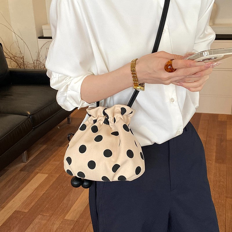 WoFun Polka Dot Drawstring Mini Handbag Kalsten