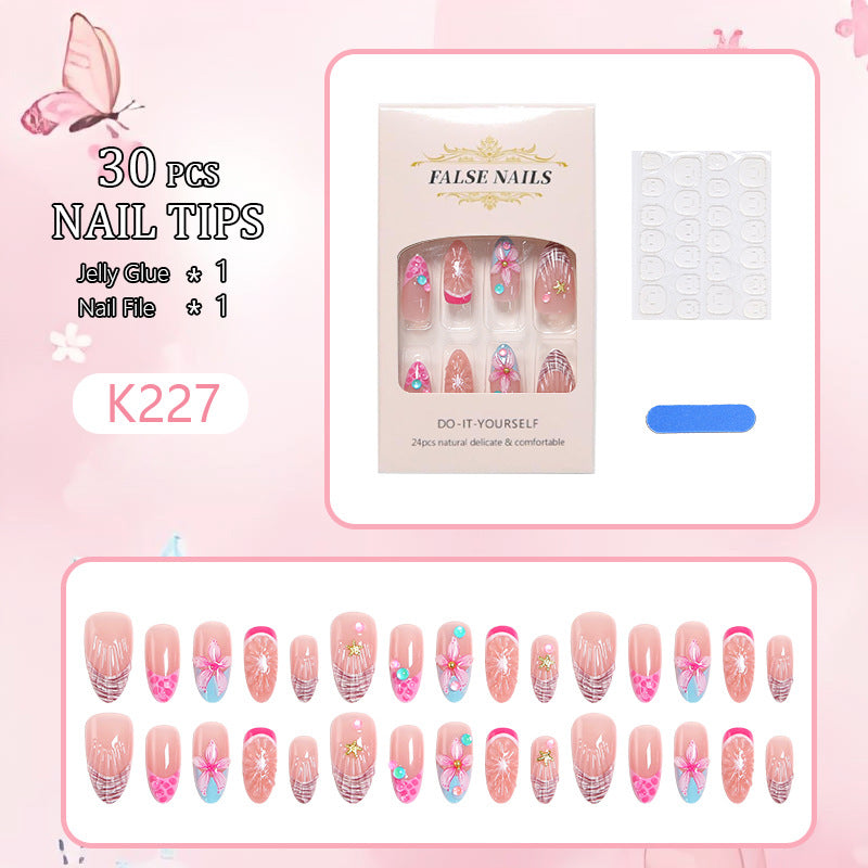 Artificial nails with colorful decorations Kalsten