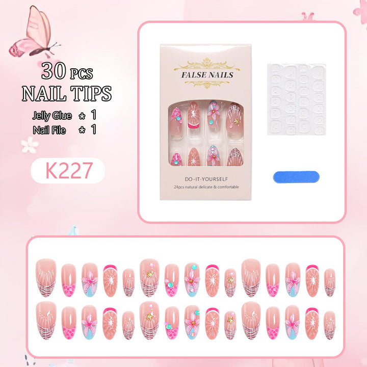 Artificial nails with colorful decorations Kalsten