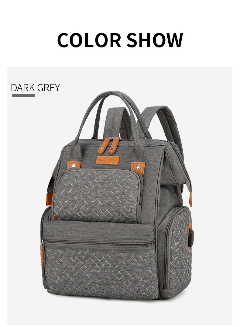 Stylish Multi-Pocket Diaper Backpack Kalsten