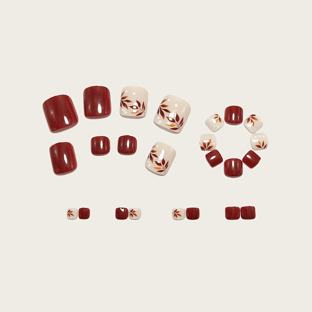 Artificial nails with elegant autumn motifs Kalsten