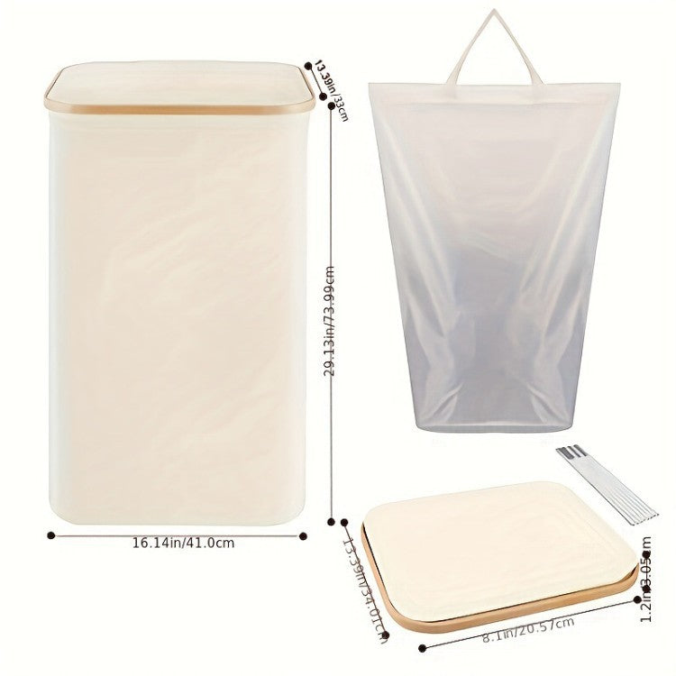 High-quality laundry container with modern lid and removable inner bag Kalsten
