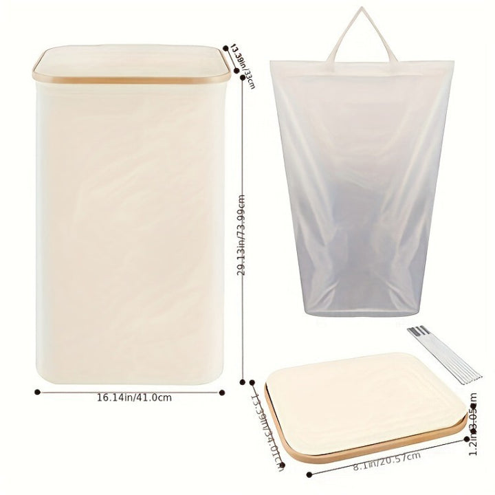High-quality laundry container with modern lid and removable inner bag Kalsten