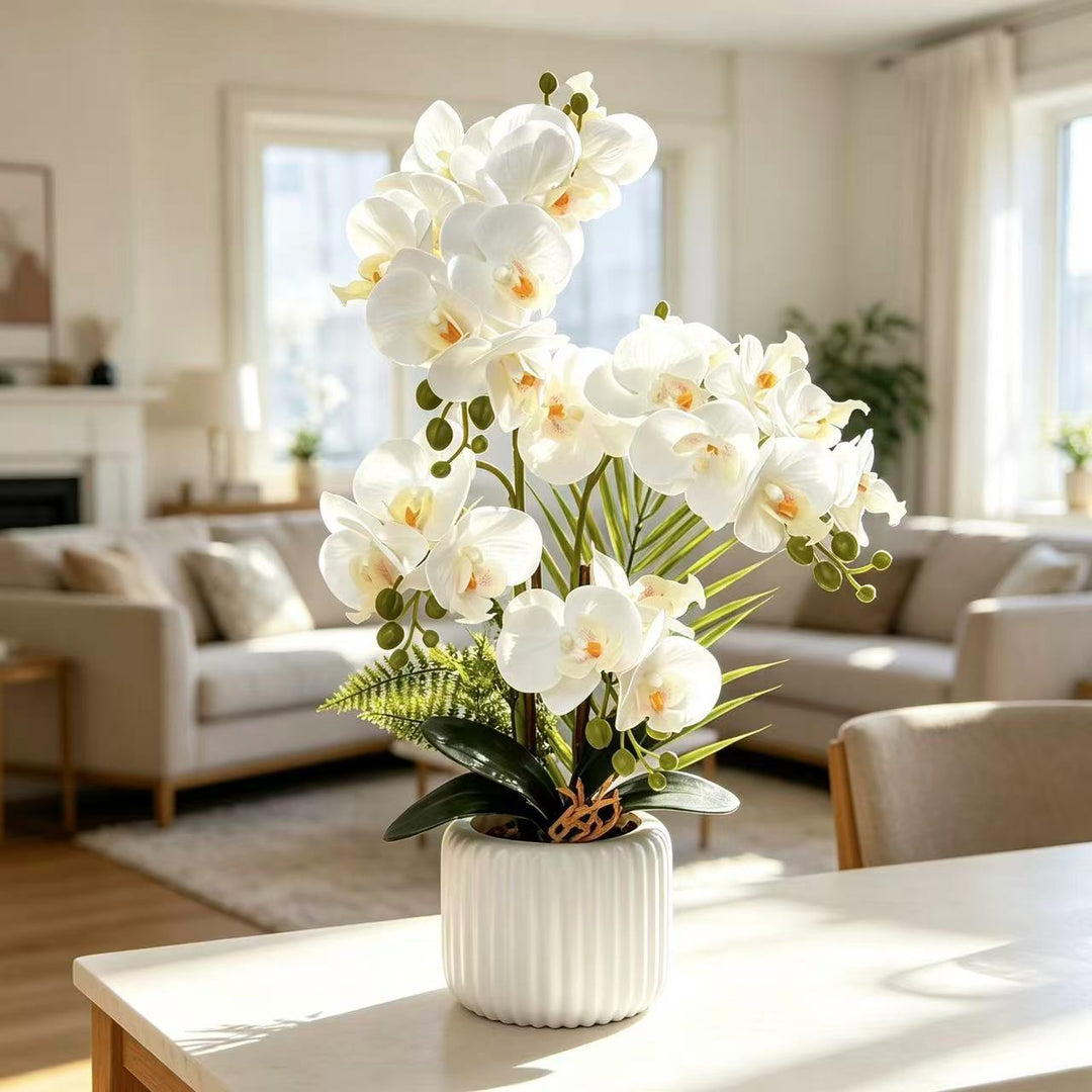 Artificial Orchid Arrangement for Decorative Home Display