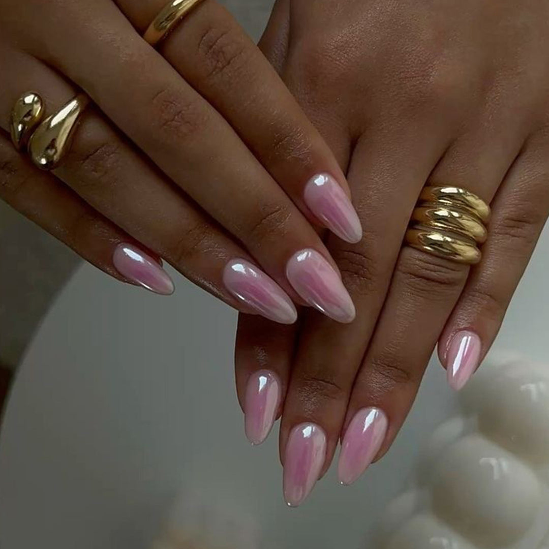Artful nail extensions in elegant ombre design Kalsten