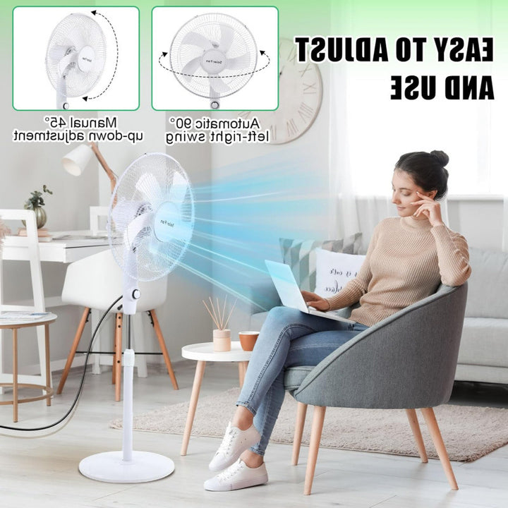 Unisex Solar-powered Stand Fan Kalsten