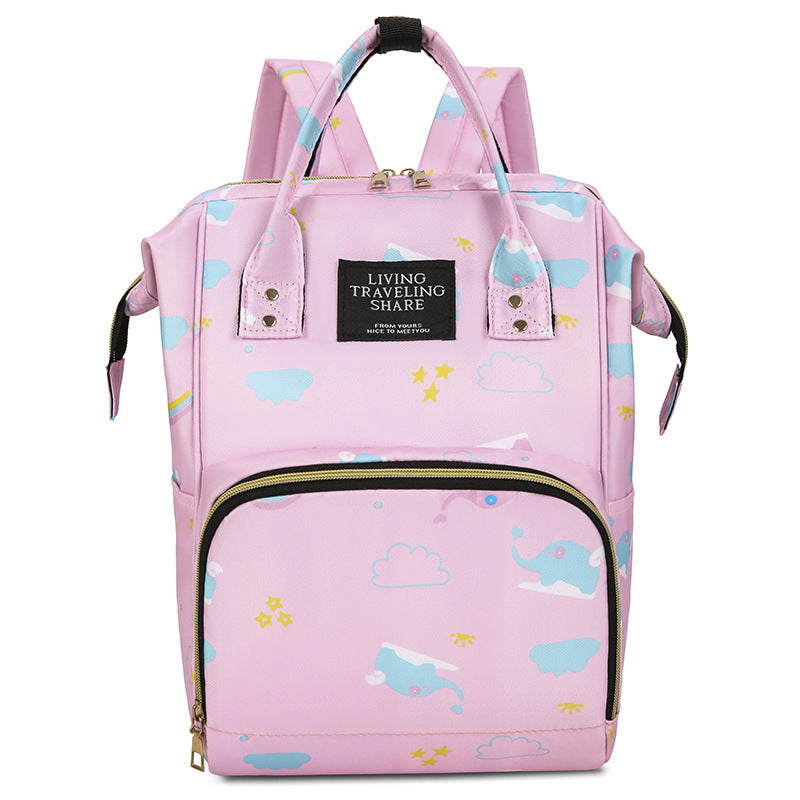 Whimsical Graphic Print Backpack