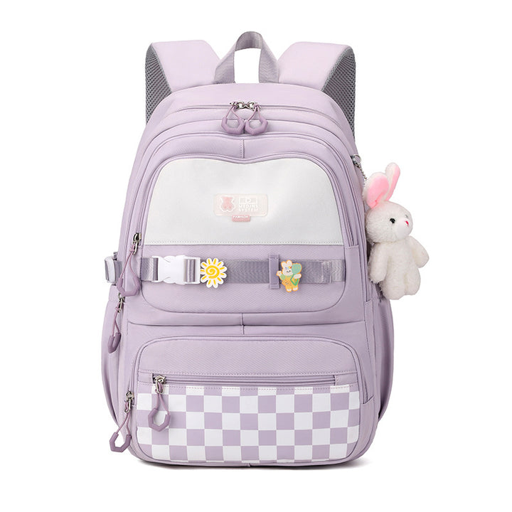 Cute school backpack with playful charms Kalsten