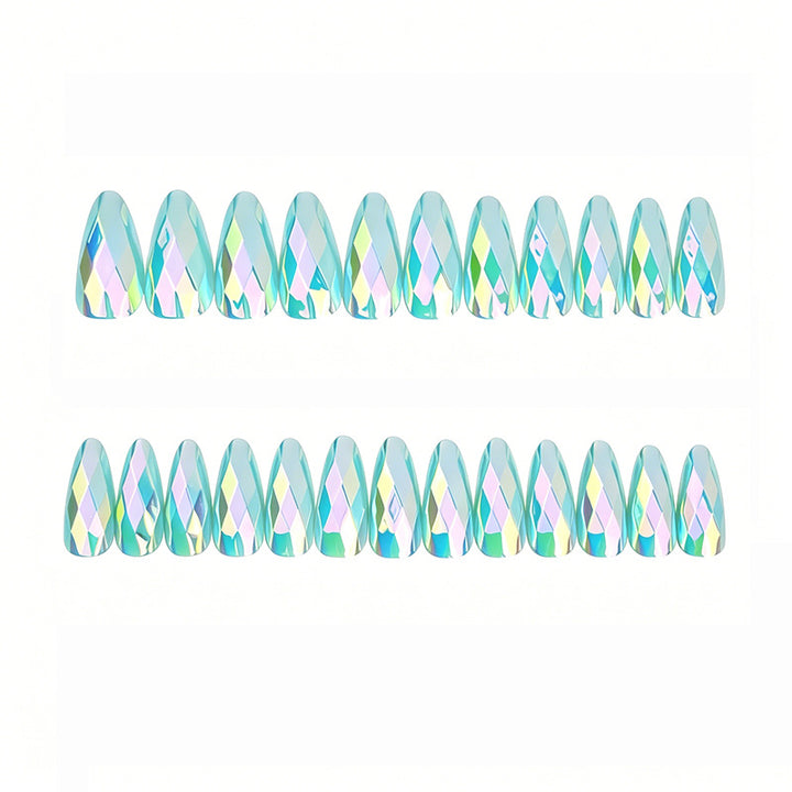 Elegant Geometric Design Nail Art Extensions Kalsten