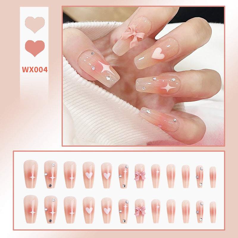 Elegant Nail Art with Glitter and Rhinestones Kalsten