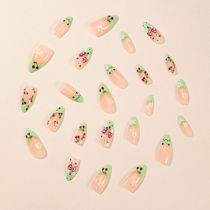 Whimsical Floral Nail Art Extensions Kalsten